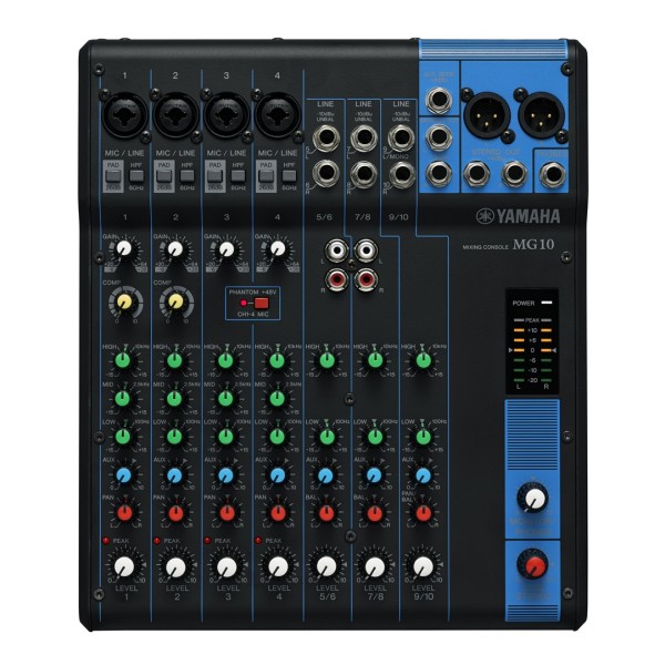 Yamaha MG10 audio mixer 10 channels ...