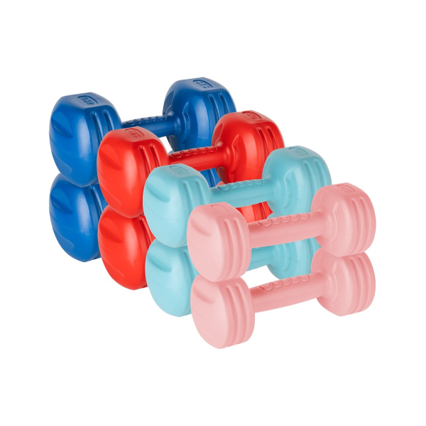 REBEL ACTIVE Bitumen dumbbell set 20kg ...