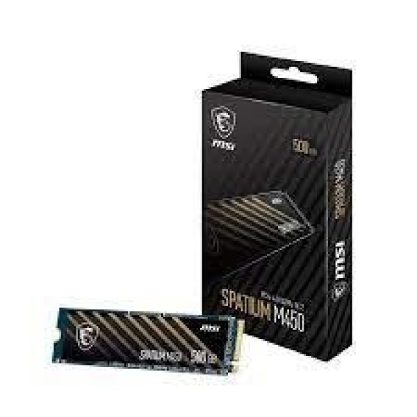 SSD|MSI|SPATIUM M450|500GB|M.2|PCIe Gen4|NVMe|3D NAND|Write speed 2300 ...