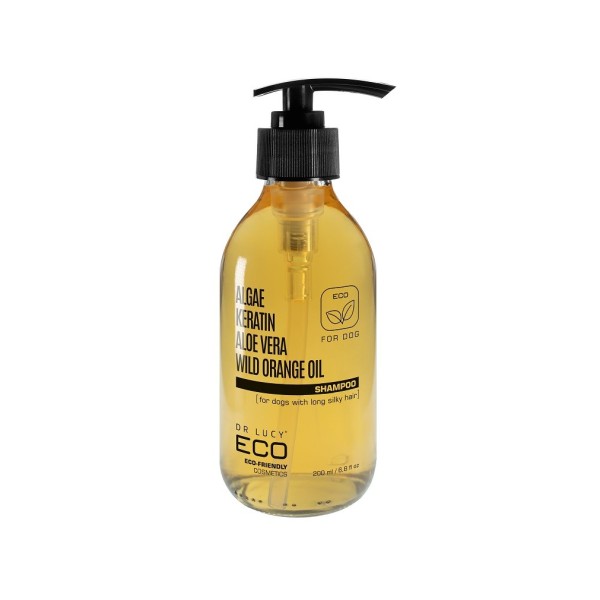 Eco shampoo for dogs with long, ...