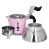 Bialetti 6585 Moka pot 0.09 L Black, Pink, Silver