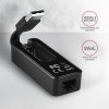 AXAGON ADE-XR USB 2.0 - Fast Ethernet 10/100 adapter, auto install, BLACK