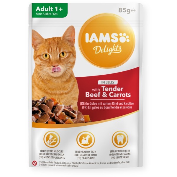 IAMS Delights Adult Beef with carrot ...