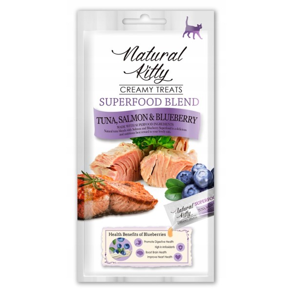 NATURAL KITTY Superfood Blend Tuna, salmon ...