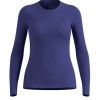 Bielizna termoaktywna z długim rękawem Odlo BL TOP crew neck l/s MERINO 200 roz. S Niebieska