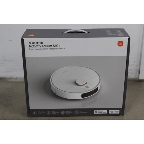 SALE OUT. Xiaomi Robot Vacuum S10+ EU | Xiaomi Robot Vacuum | S10+ EU | Wet&Dry | 5200 mAh | Dust capacity 0.45 L | 4000 Pa | White | USED