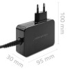 Qoltec 52388 GaN POWER PRO charger | 1xUSB-C | 100W | 5-20V | 3-5A | Black