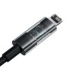 Baseus Gem USB to IP 2.4A fast charging cable 1 m Black