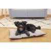 KERBL Ely Brown-Beige Lounge Cushion - Pet Bed - 70 x 45 x 9 cm