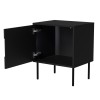 Cama INSERTO bedside cabinet, 2 pcs, 50x40x61.5 cm, black + LED