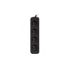 Power strip 1m 4x outlets for UPS system | PS0-04E-0100-IEC-BK | Sockets quantity 4