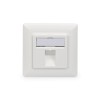 Digitus | Wallplate for Keystone Modules, German type, middle plate 50x50 mm, frame 80x80 mm | DN-93811