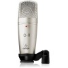 Behringer C-3 microphone Silver Studio microphone