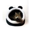 GO GIFT cat bed - black and white - 40x45x34 cm