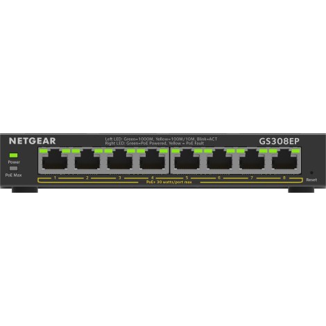 NETGEAR 8PT GE Plus Switch W/POE+