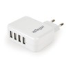 CHARGER USB UNIVERSAL WHITE/4PORT EG-U4AC-02 GEMBIRD