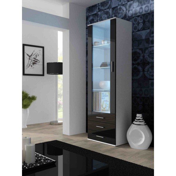 Cama display cabinet SOHO S1 white/black ...