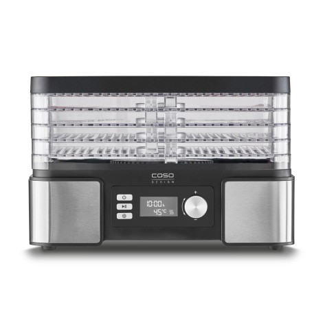 Caso | Food Dehydrator | DH 450 | Power 370-450 W | Number of trays 5 | Temperature control | Integrated timer | Black/Stainless Steel