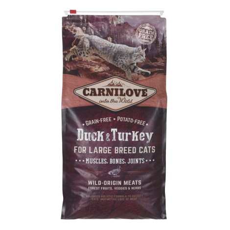 CARNILOVE Duck&Turkey Large breed dry cat food - 6 kg