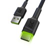 Green Cell KABGC06 USB cable 1.2 m USB A USB C Black