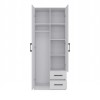 Topeshop ROMANA 80 BIEL L bedroom wardrobe/closet 5 shelves 2 door(s) White