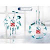 Leifheit 55092 mop Microfibre 8000 ml Dry&wet Microfiber Blue, Grey