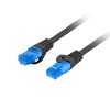 LANBERG PATCHCORD S/FTP CAT.6A 3M BLACK LSZH