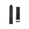 Fixed | Leather Strap with Quick Release 22mm for Smartwatch | Black