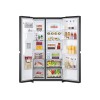 LG | Refrigerator | GSLV71MCLE | Energy efficiency class E | Free standing | Side by side | Height 179 cm | No Frost system | Fridge net capacity 416 L | Freezer net capacity 219 L | 36 dB | Matte Black