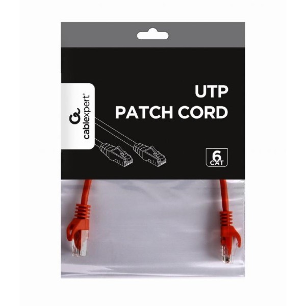 PATCH CABLE CAT6 UTP 0.25M/RED PP6U-0.25M/R ...