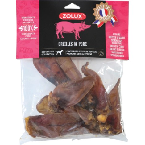 ZOLUX Pork ear - chew for dog - 400g