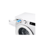 LG | Washing machine | F2WR508SWW | Energy efficiency class A-10% | Front loading | Washing capacity 8 kg | 1200 RPM | Depth 47.5 cm | Width 60 cm | Display | LED | Steam function | Direct drive | White
