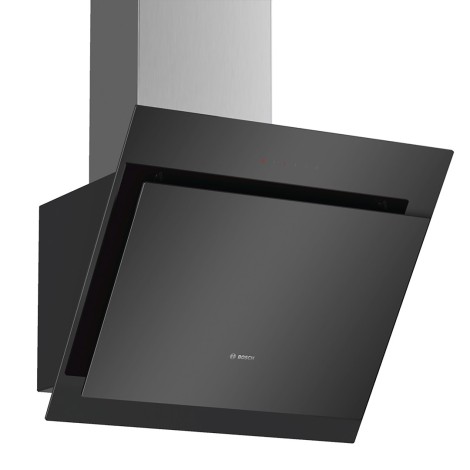 Bosch Serie 4 DWK67CM60 cooker hood Wall-mounted Black 660 m³/h