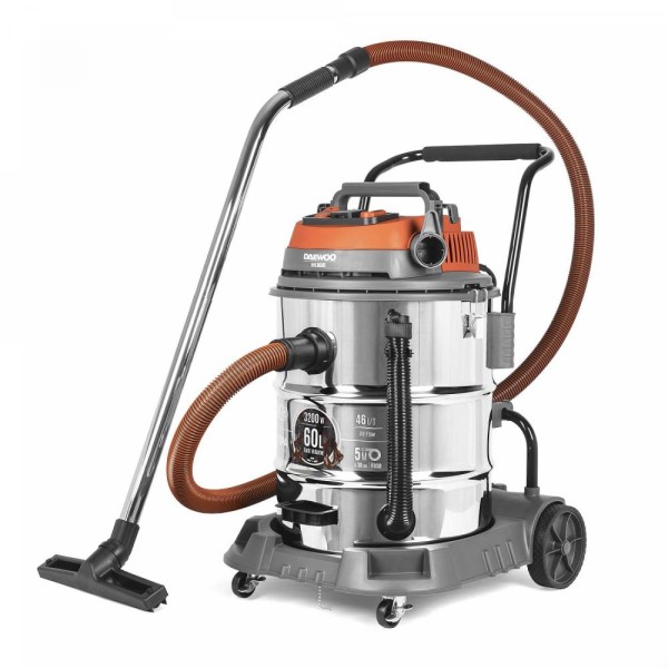 Vacuum Cleaner|DAEWOO|DAVC 6030S|Wet/dry/Industrial|3200 Watts|Capacity 60 l|Noise ...