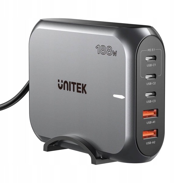 UNITEK WALL CHARGER 2X USB-A 3X ...