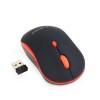 MOUSE USB OPTICAL WRL BLACK/RED MUSW-4B-03-R GEMBIRD