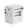 Gembird TPA-2A3C70-01-W Universal travel power adapter, 70 W, white | Gembird
