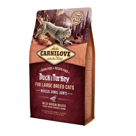 CARNILOVE CAT DUCK & TURKEY FOR LARGE BREED 2kg