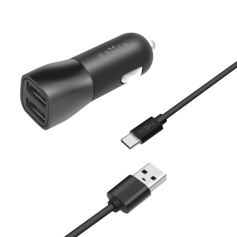 Fixed | Car Charger | Dual USB Cable