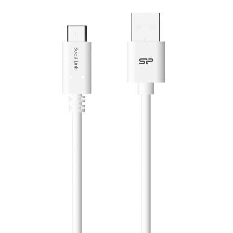Silicon Power Boost Link PVC LK10AC USB cable USB 2.0 1 m USB A USB C White
