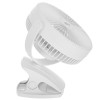 Adler Rechargeable Clip-on Desk Fan | AD 7342 | Table Fan | White | Diameter 15.5 cm | Number of speeds 3 | Oscillation | 5 W