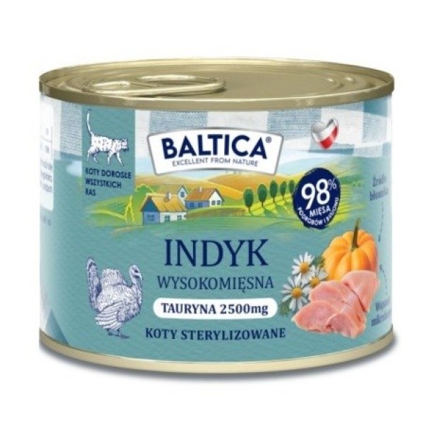 BALTICA SMAKI REGIONÓW Kot dorosły Indyk ...