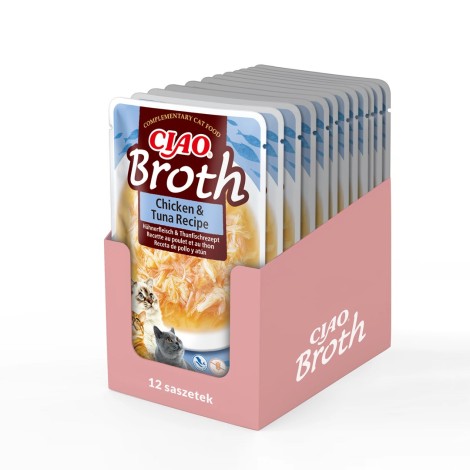 INABA Ciao Broth Chicken & Tuna - cat treats - 12x40g