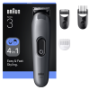 Braun 4-in-1 Grooming Kit | All-in-One Series 3 AIO3500 | Cordless | Number of length steps 14 | Black