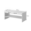 PAFOS bench/table 120x60x50 cm Black matte