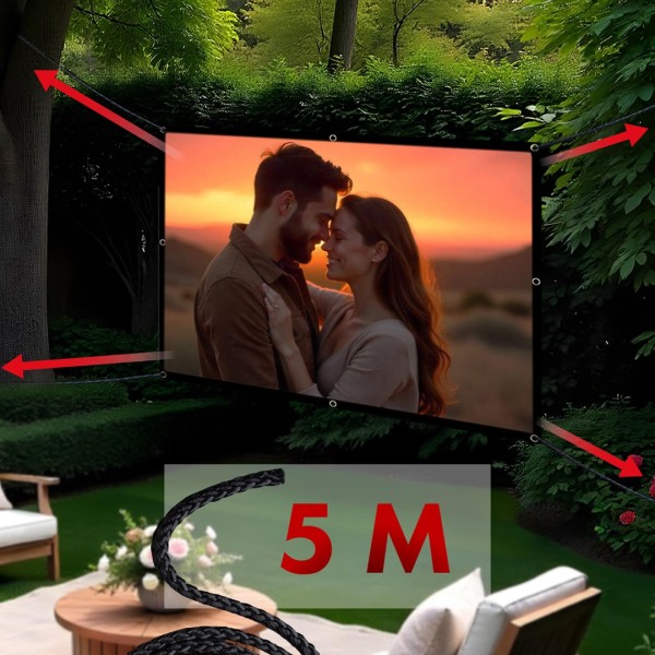 Maclean projection screen, 84", 175x131cm, 25mm ...