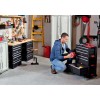 Keter Tool Rack on wheels 6 drawers Black