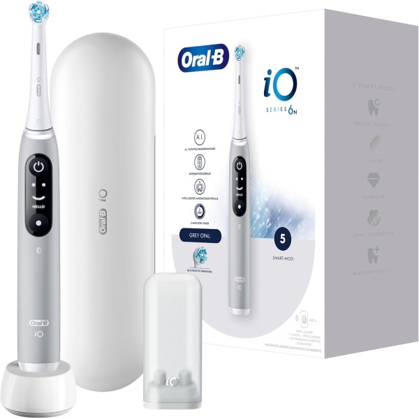 Oral-B iO6s Electric Toothbrush, Grey Opal ...