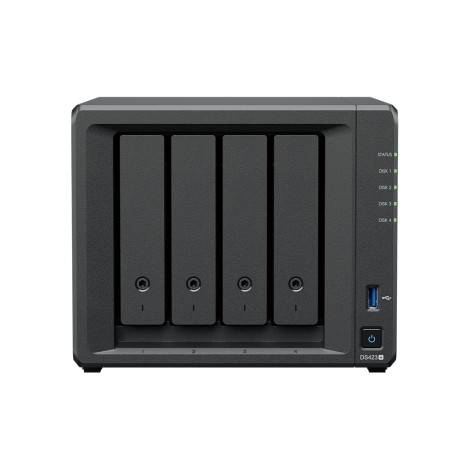 Synology | Tower NAS | DS423+ | Intel Celeron | J4125 | Processor frequency 2.7 GHz | 2 GB | DDR4