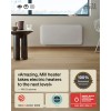 Mill Invisible Smart WiFi Heater | PA700WIFI4 | Panel Heater | 700 W | Suitable for rooms up to 9-12 m² | White | IPX4